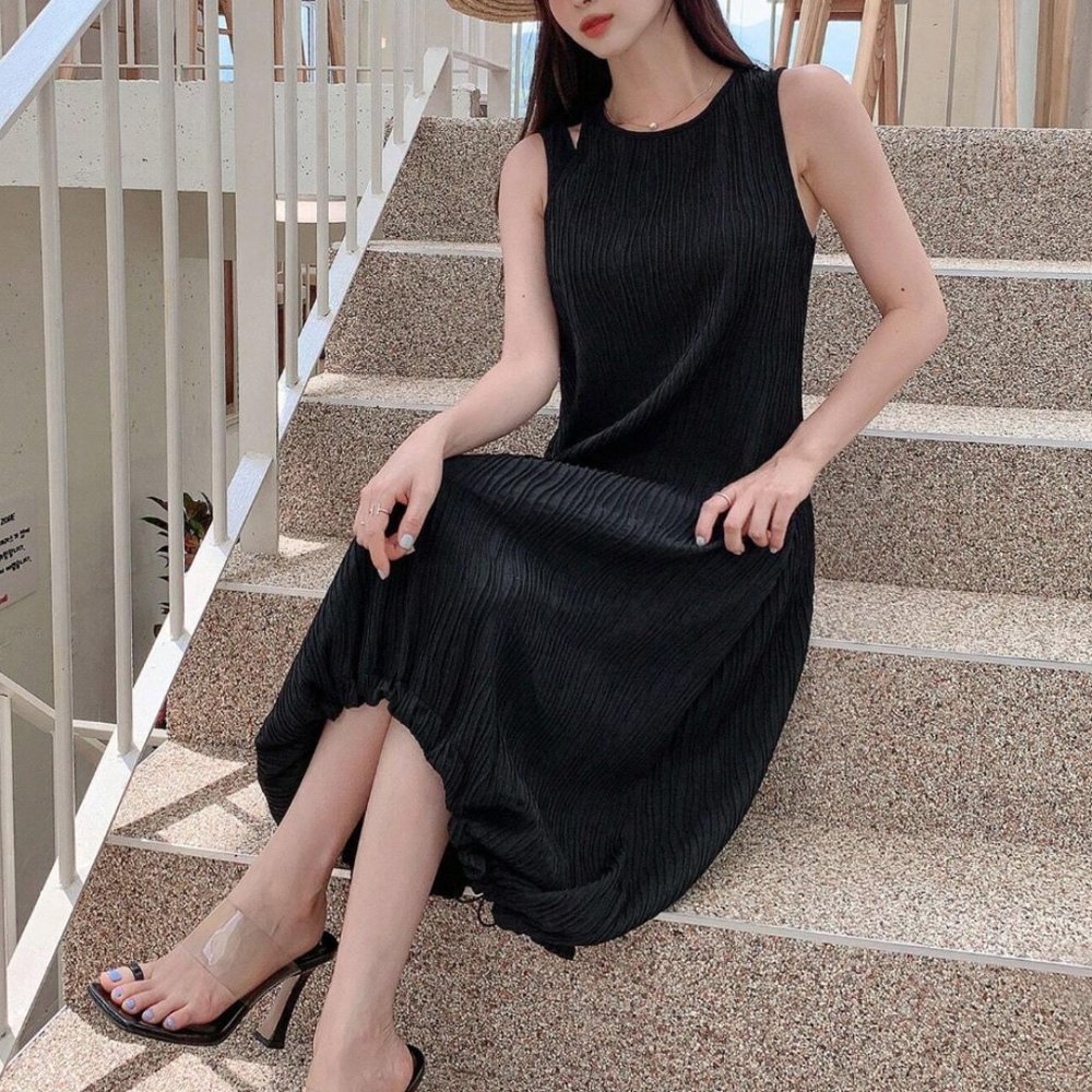 DAZY Solid Tank Dress